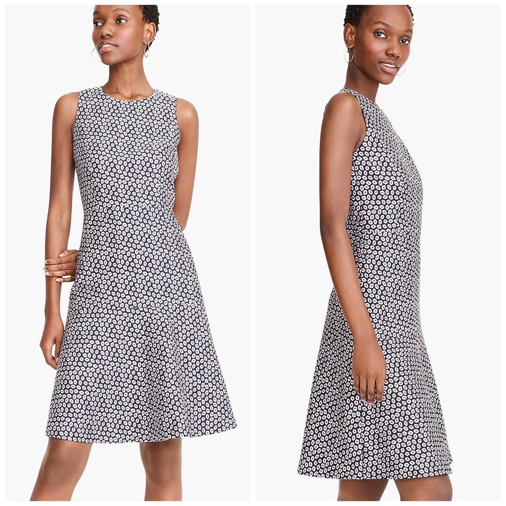 NWT J. Crew A-Line Dress in Piper Foulard